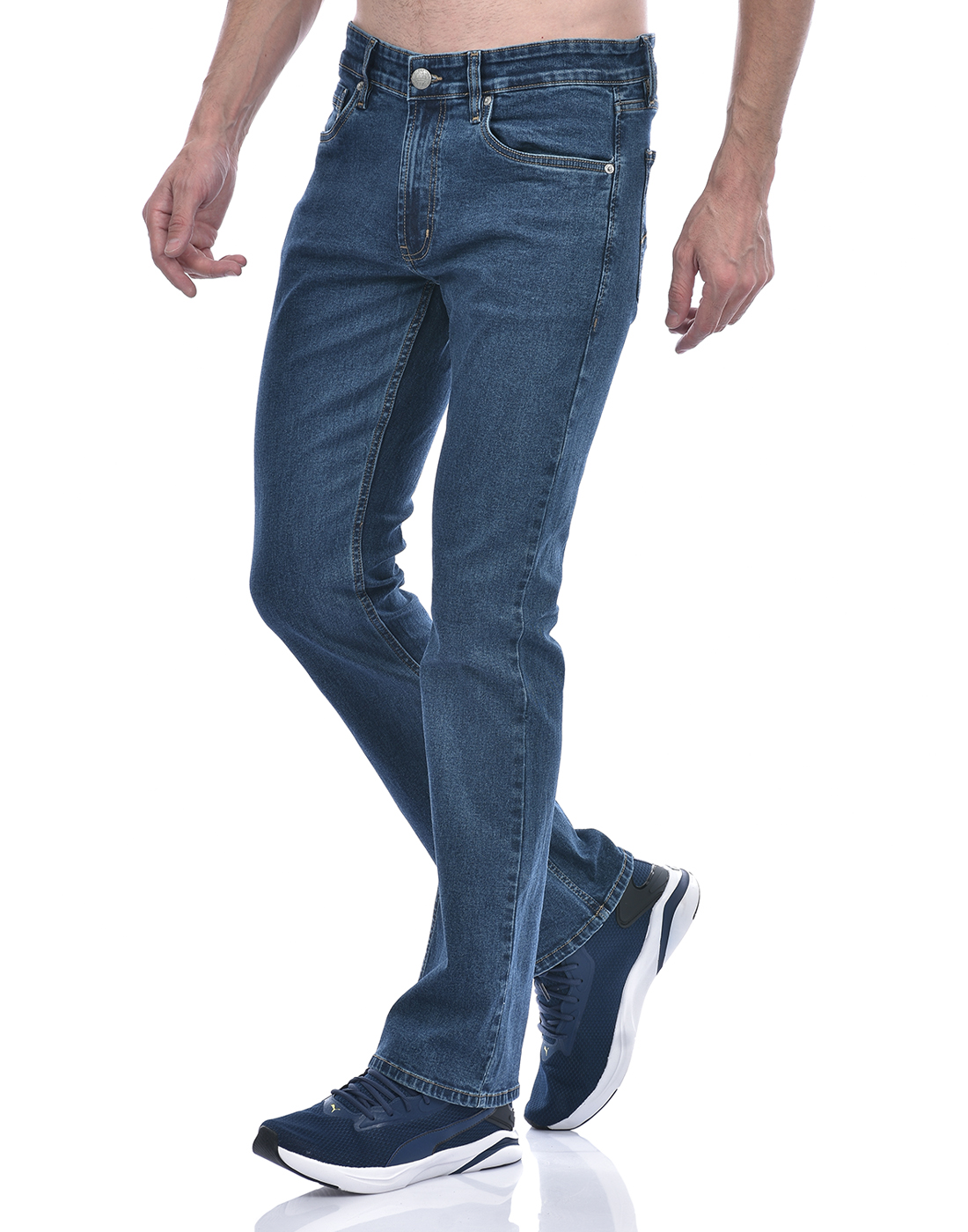 Numero Uno Men Faded Light Blue Jeans